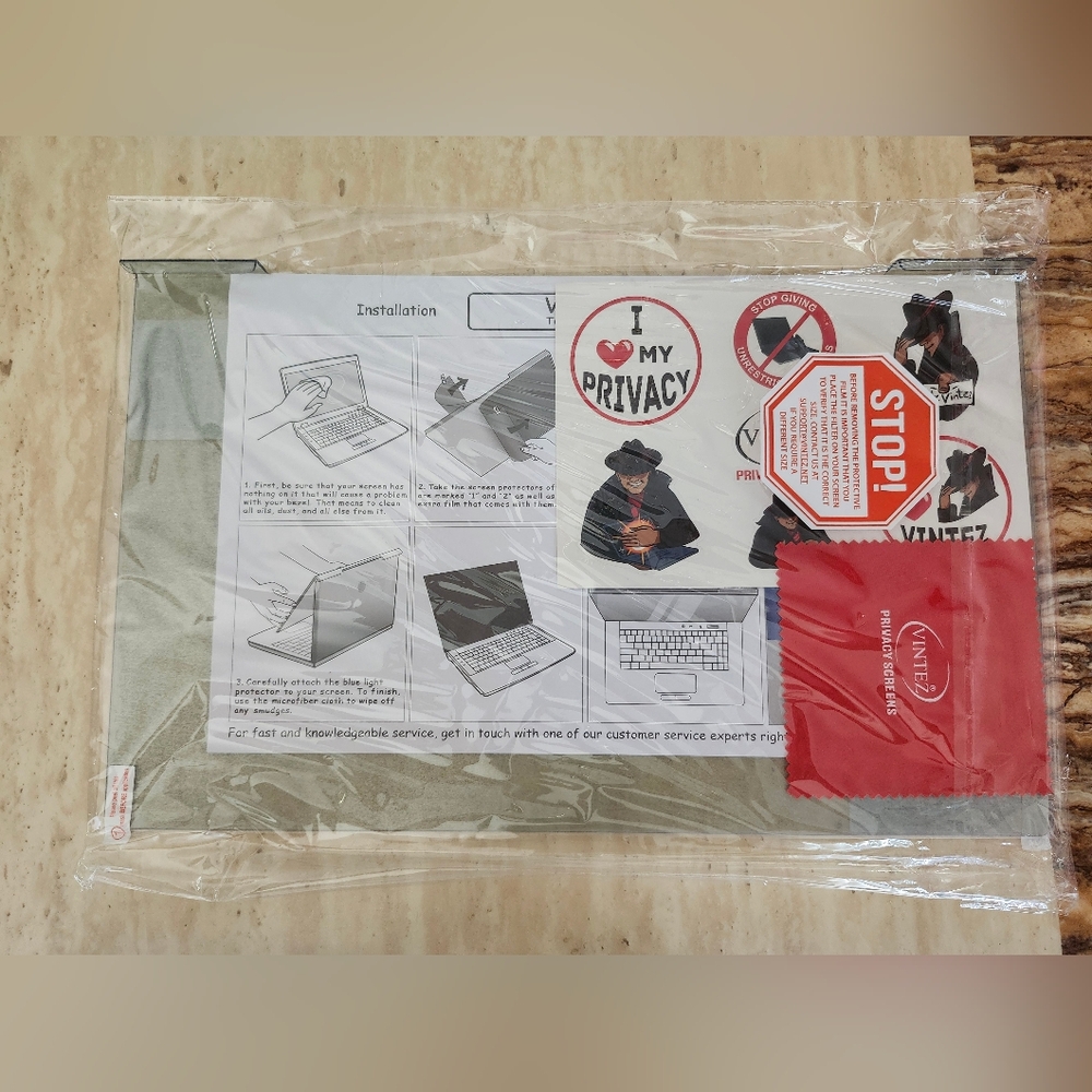 NWT Privacy Screen protector for laptops Vintez Technologies